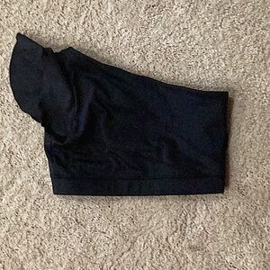 Tiger Friday southern belle crop top - black